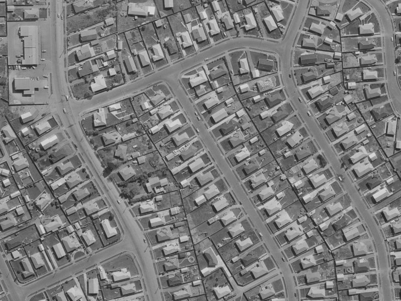31 Kirner Street from the air, 1970-1974