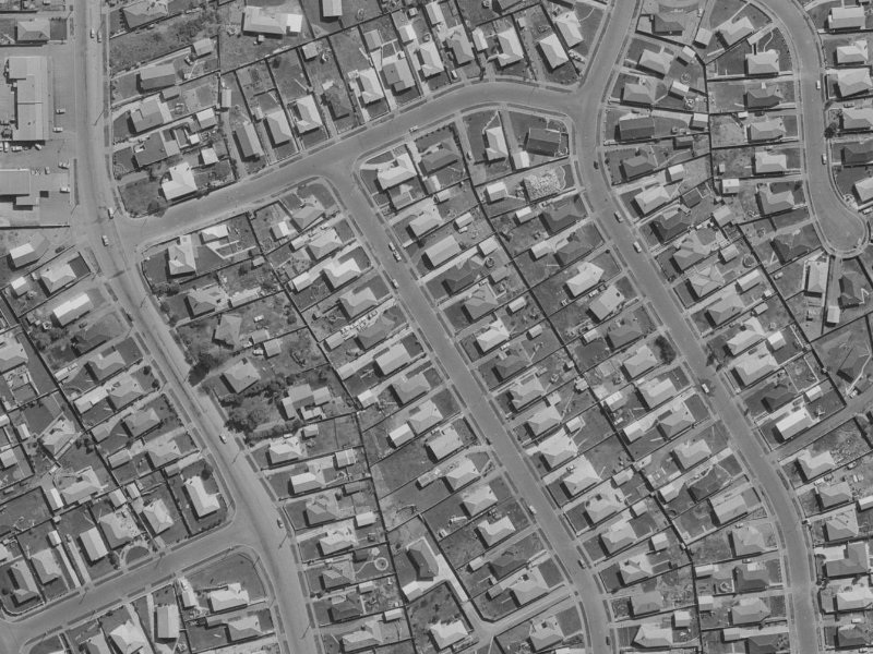 28 Kirner Street from the air, 1970-1974
