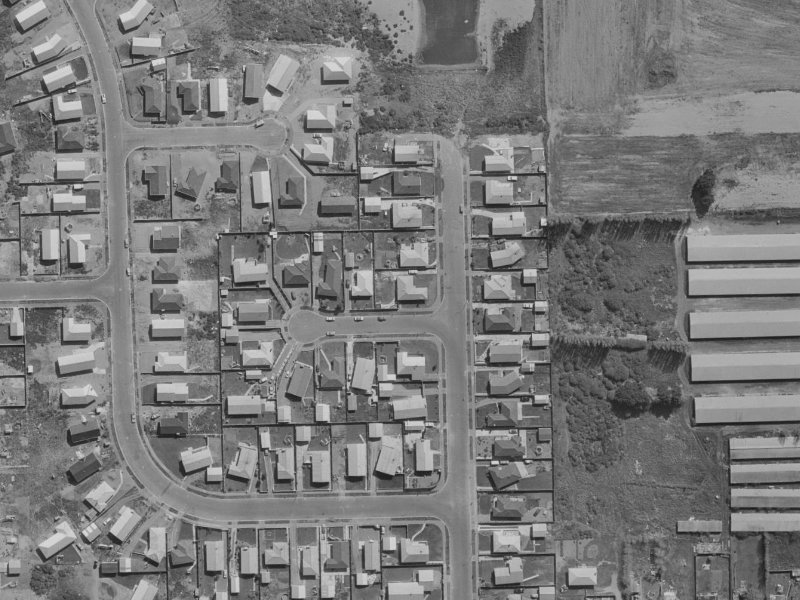 25 Donnington Street from the air, 1970-1974