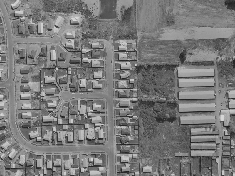 22 Donnington Street from the air, 1970-1974