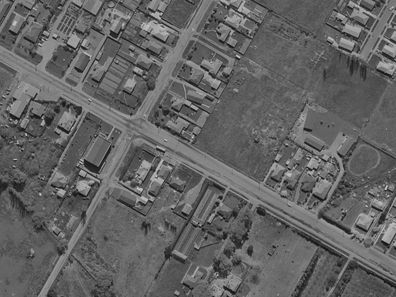 414 Harewood Road from the air, 1970-1974
