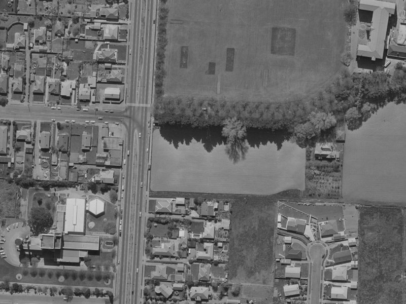 208B Main North Road from the air, 1970-1974