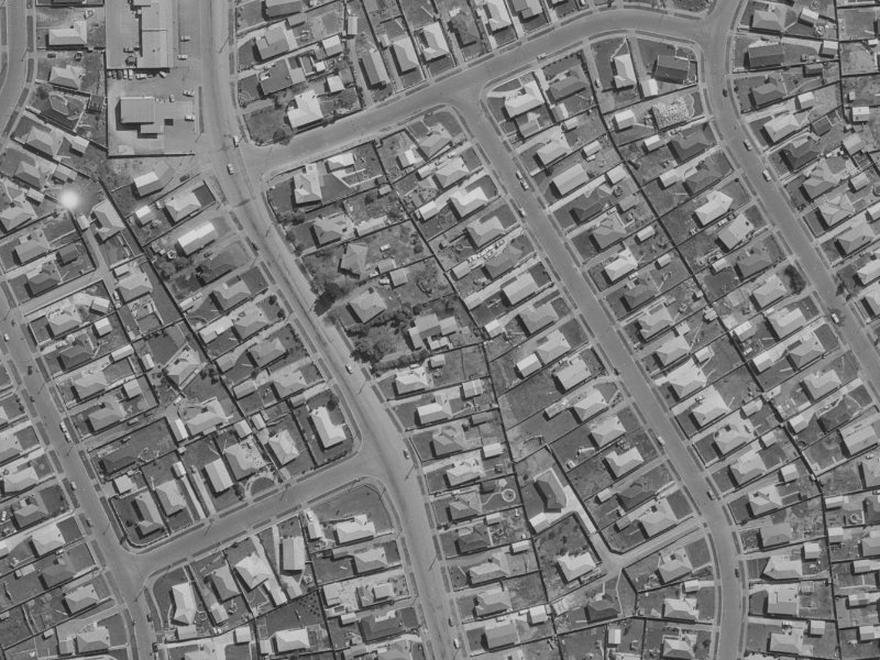254 Burwood Road from the air, 1970-1974