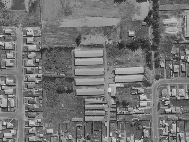 Beauford Place from the air, 1970-1974