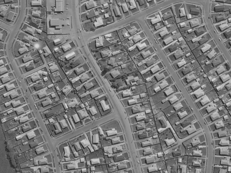 254A Burwood Road from the air, 1970-1974