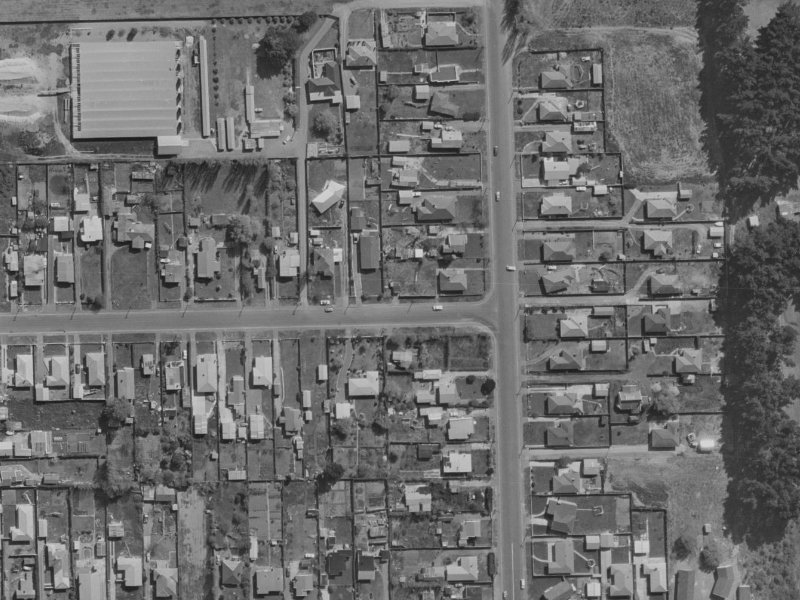 33 Sylvia Street from the air, 1970-1974