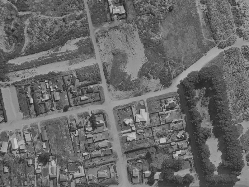 Larnach Street from the air, 1970-1974