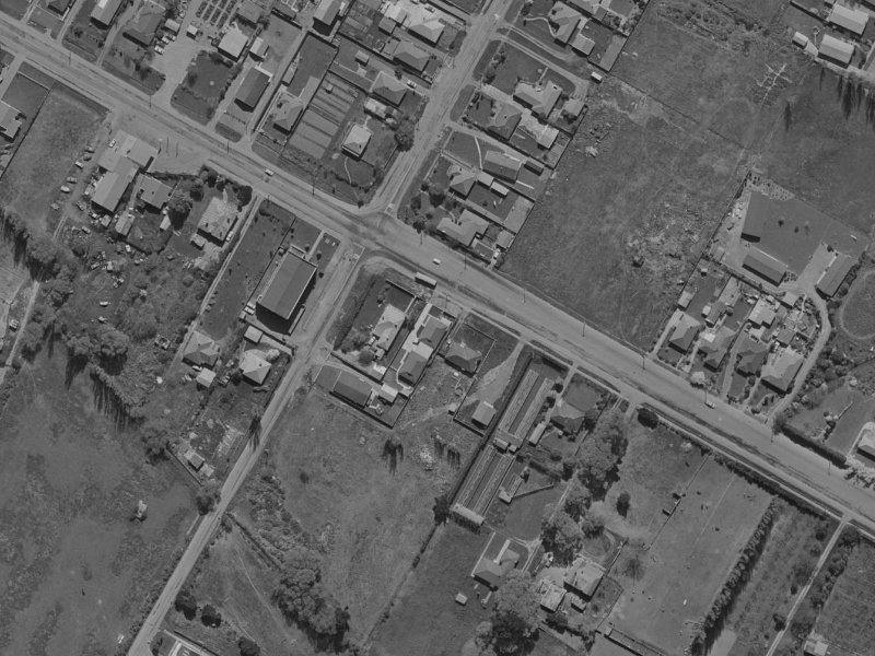 393A Harewood Road from the air, 1970-1974