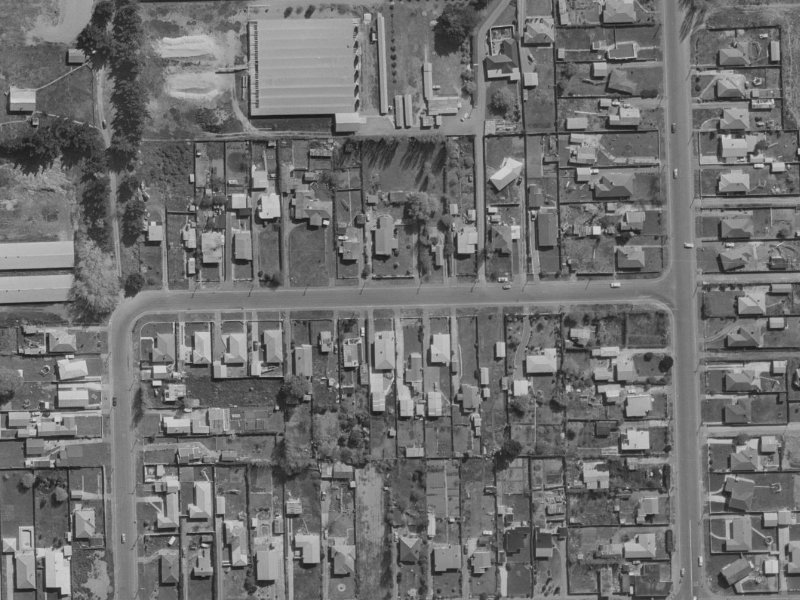 Sylvia Street from the air, 1970-1974