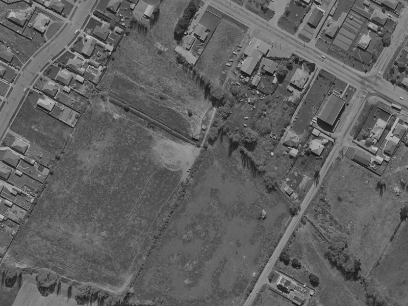 57 Charnwood Crescent from the air, 1970-1974