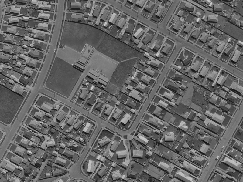 Colesbury Street from the air, 1970-1974
