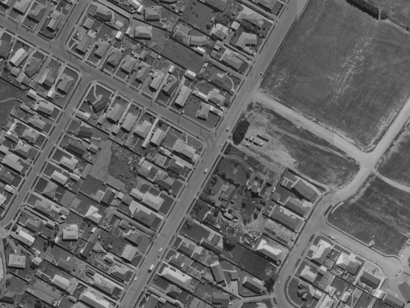 Highsted Road from the air, 1970-1974