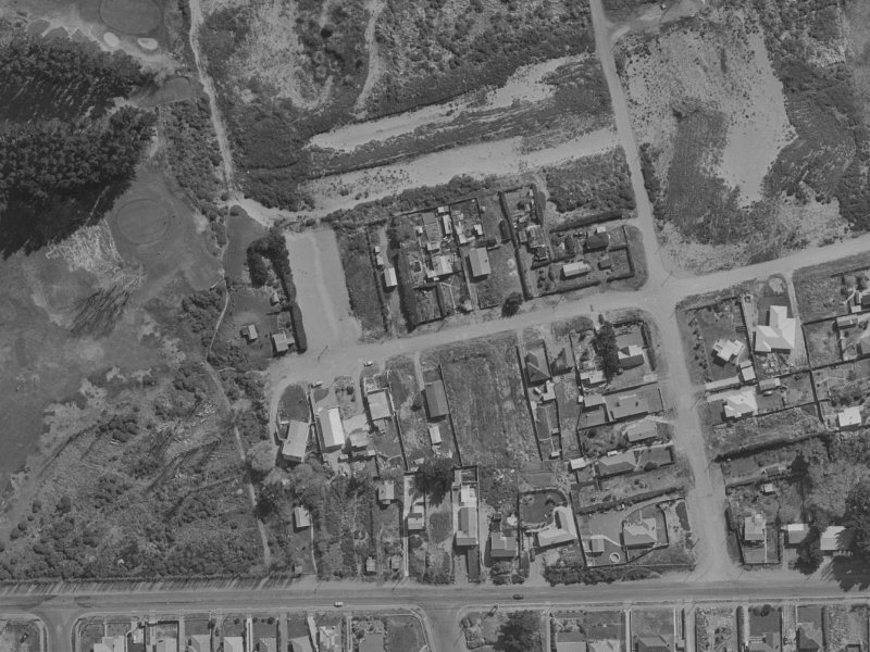25 Larnach Street from the air, 1970-1974
