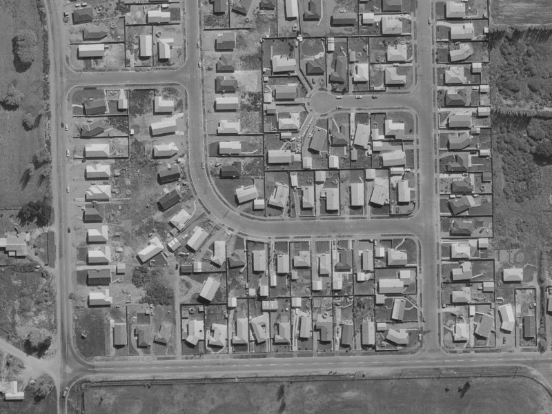 12 Cottonwood Street from the air, 1970-1974