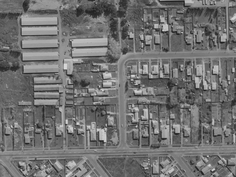 8B Badger Street from the air, 1970-1974