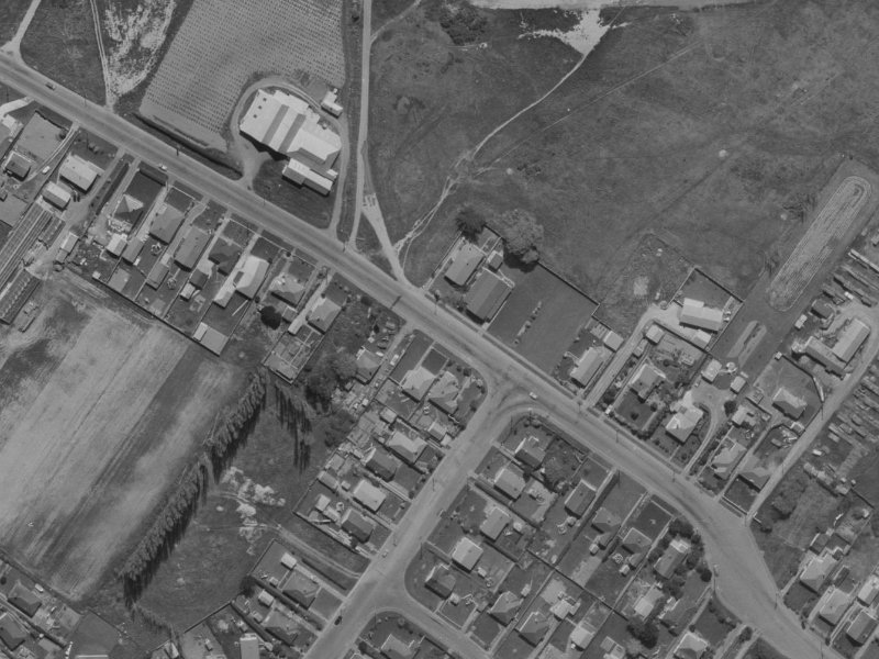 131 Sawyers Arms Road from the air, 1970-1974