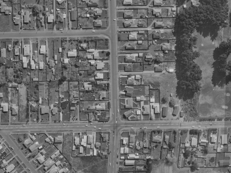 393a Bower Avenue from the air, 1970-1974