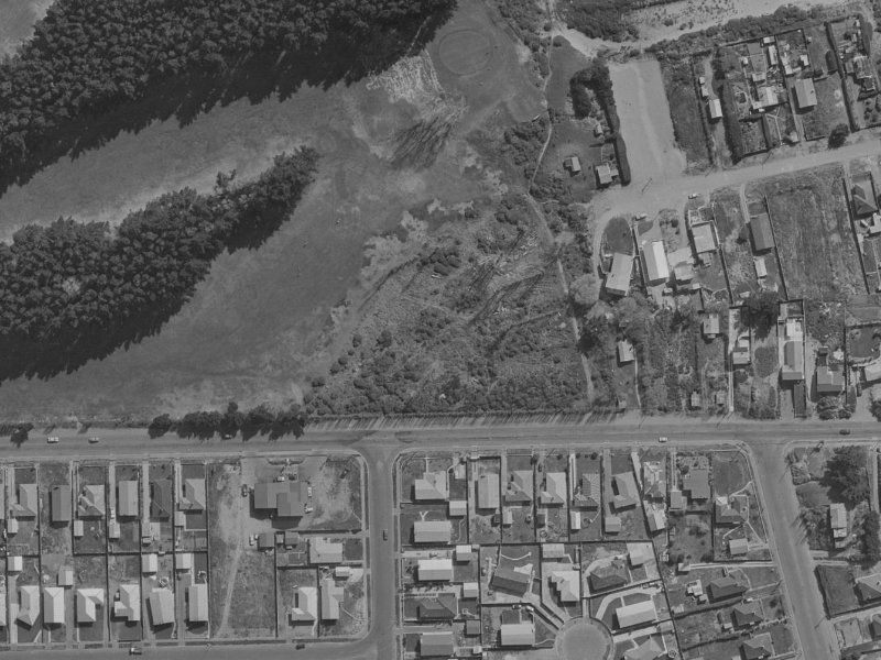 Sandholm Close from the air, 1970-1974