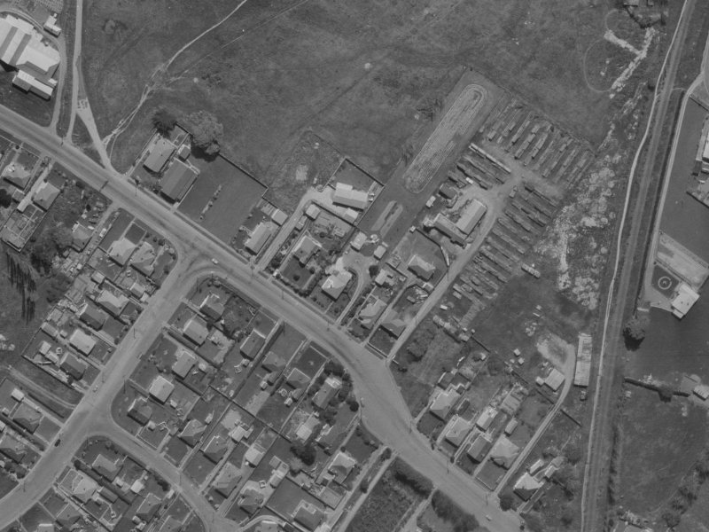 122 Sawyers Arms Road from the air, 1970-1974
