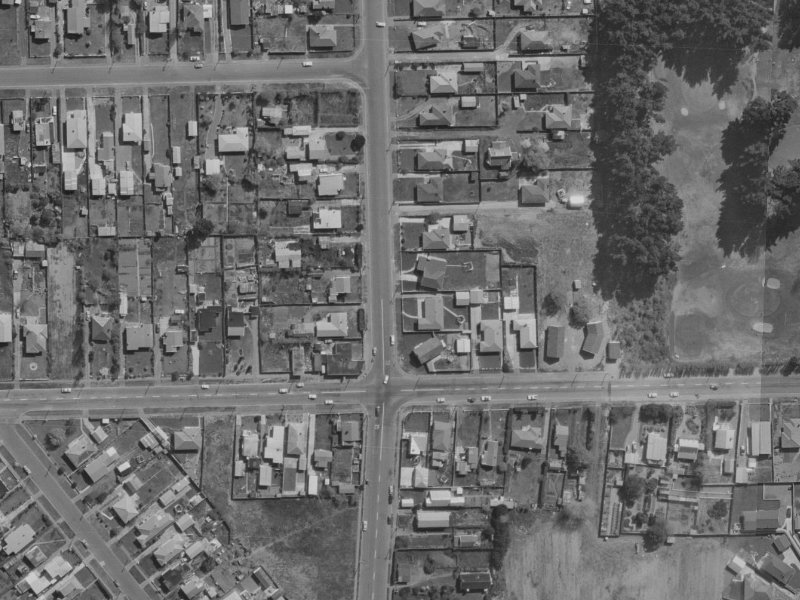 396A Bower Avenue from the air, 1970-1974