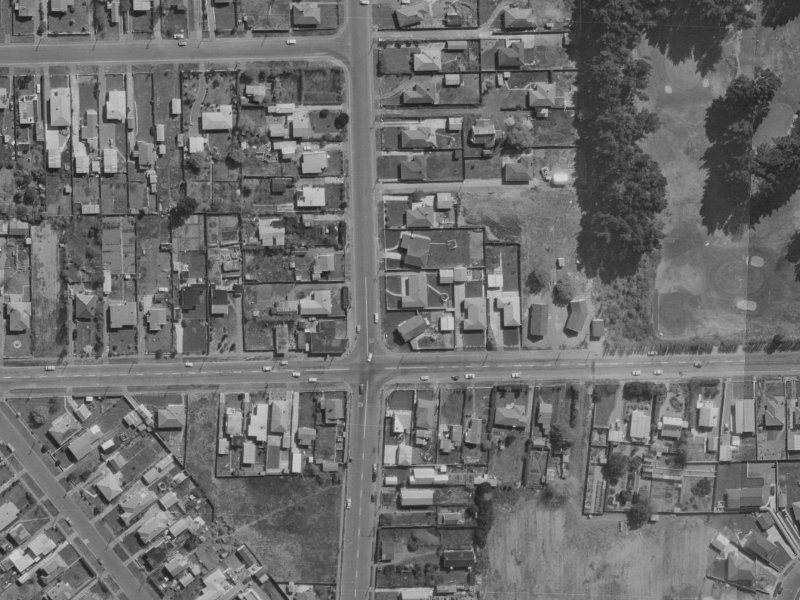 394 Bower Avenue from the air, 1970-1974