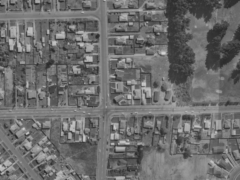 394 Bower Avenue from the air, 1970-1974