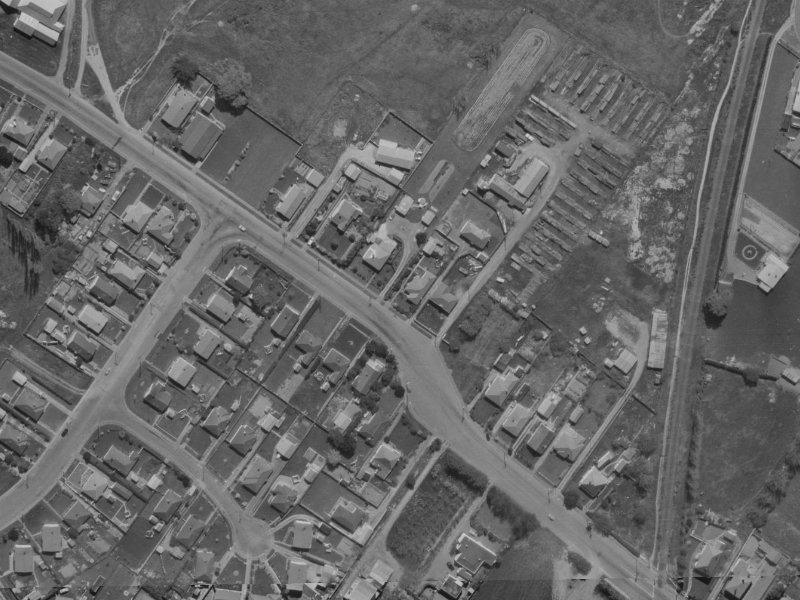 116 Sawyers Arms Road from the air, 1970-1974