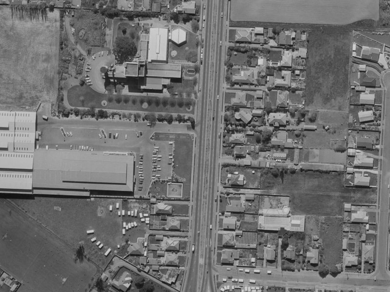 165 Main North Road from the air, 1970-1974