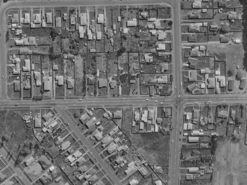 146B Beach Road from the air, 1970-1974