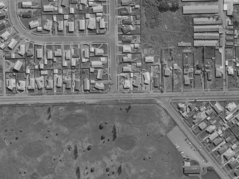 Donnington Street from the air, 1970-1974