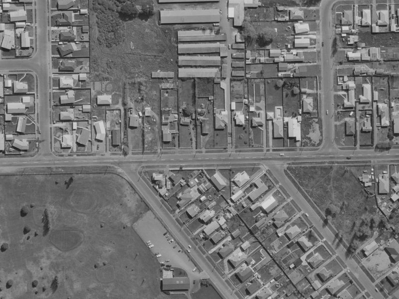 184 Beach Road from the air, 1970-1974