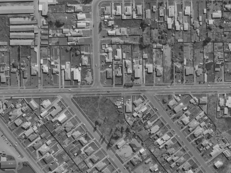 164 Beach Road from the air, 1970-1974