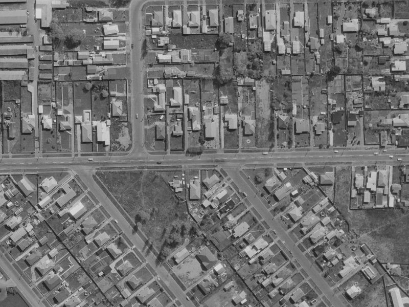 160 Beach Road from the air, 1970-1974
