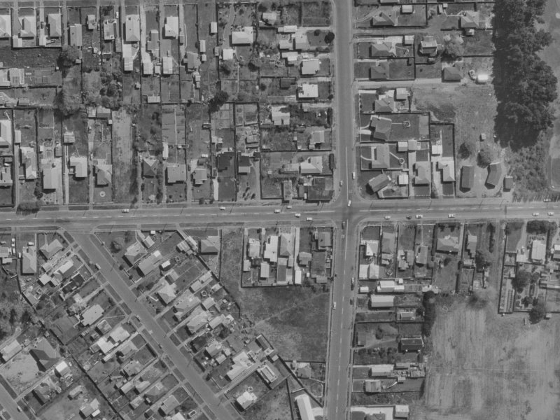 142 Beach Road from the air, 1970-1974