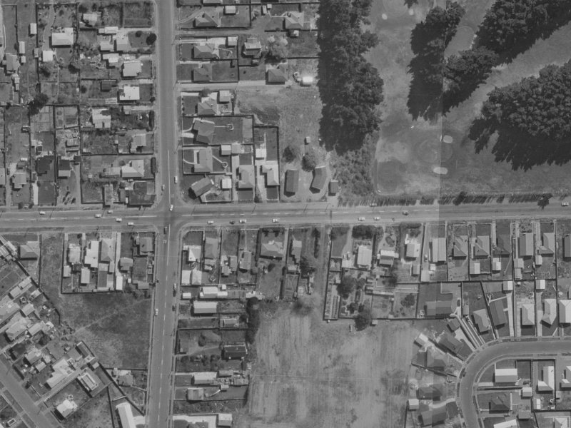 128 Beach Road from the air, 1970-1974