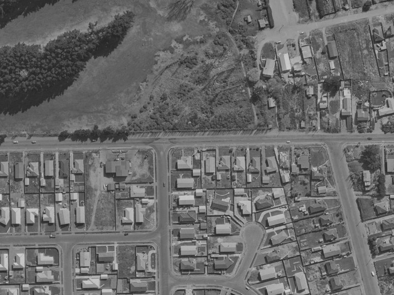 85-89 Beach Road from the air, 1970-1974