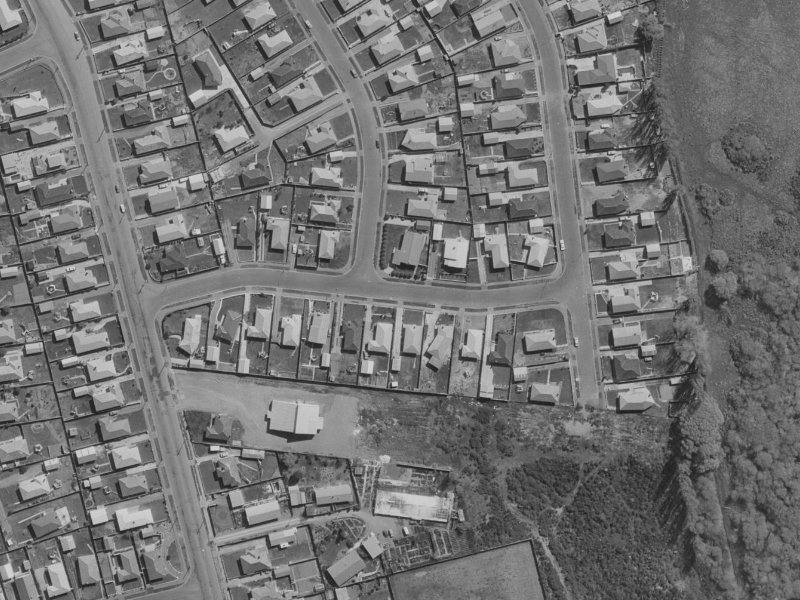 Helmsdale Street from the air, 1970-1974