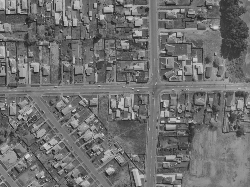 187 Beach Road from the air, 1970-1974
