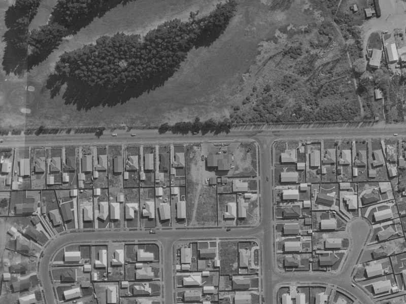 91A Beach Road from the air, 1970-1974