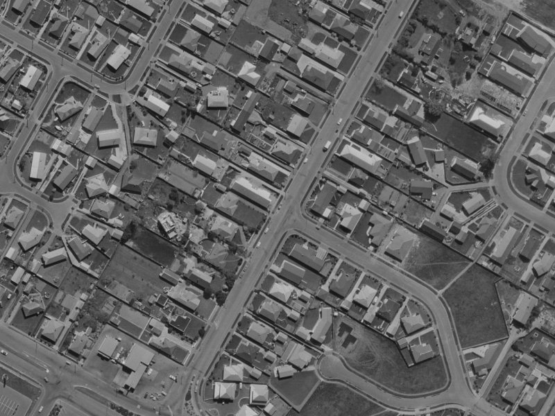 23B Highsted Road from the air, 1970-1974