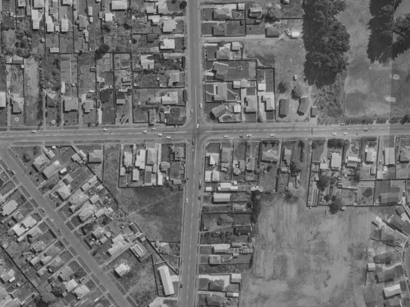 386 Bower Avenue from the air, 1970-1974