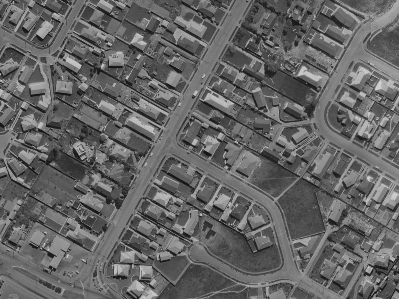 68 Bainton Street from the air, 1970-1974