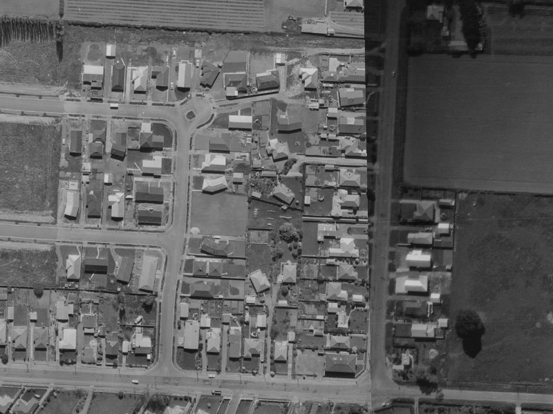 19 Grimseys Road from the air, 1970-1974