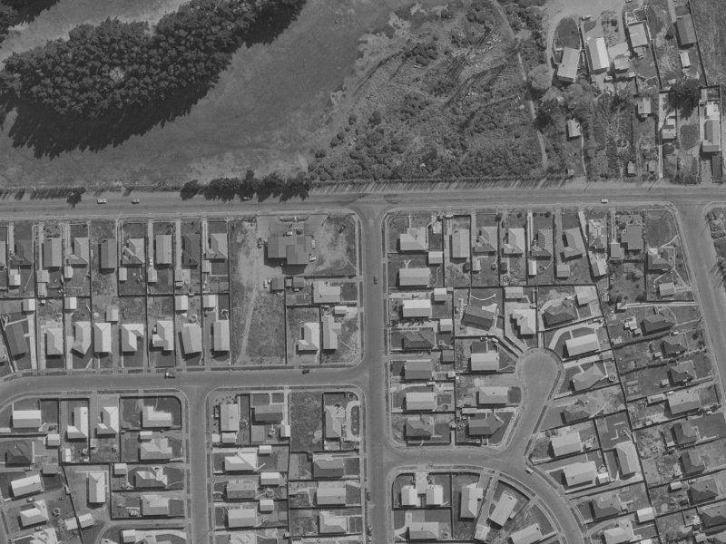 134 Effingham Street from the air, 1970-1974