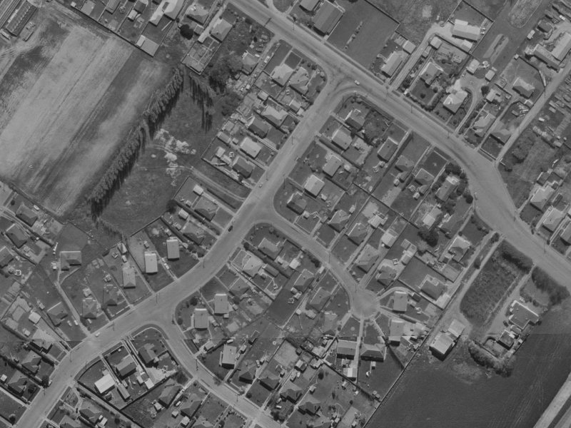 1 Virgil Place from the air, 1970-1974