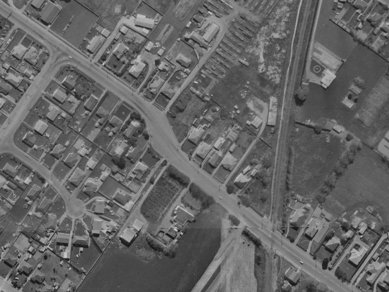 108 Sawyers Arms Road from the air, 1970-1974