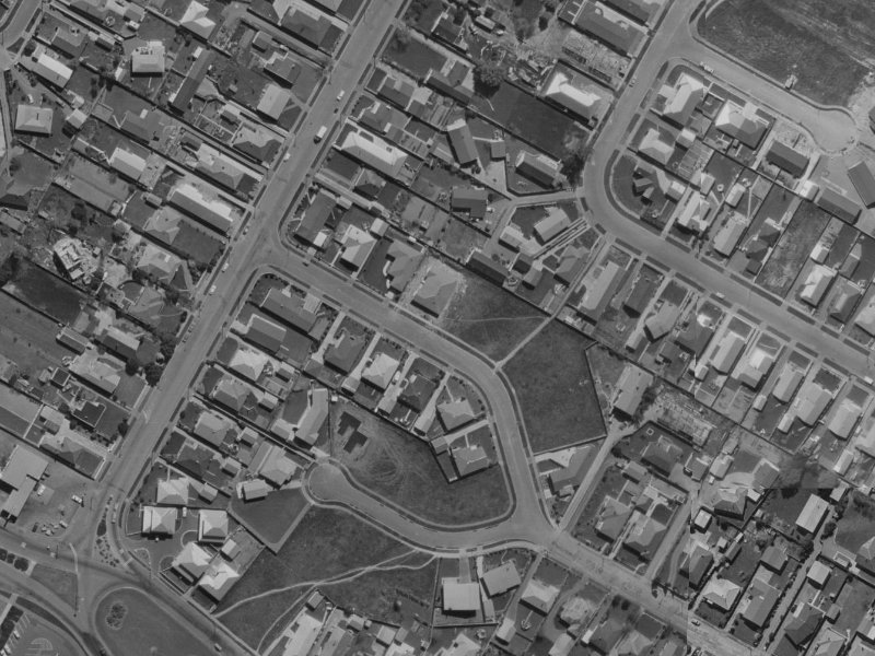 62A Bainton Street from the air, 1970-1974
