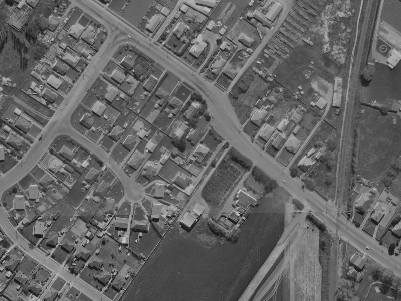 113 Sawyers Arms Road from the air, 1970-1974