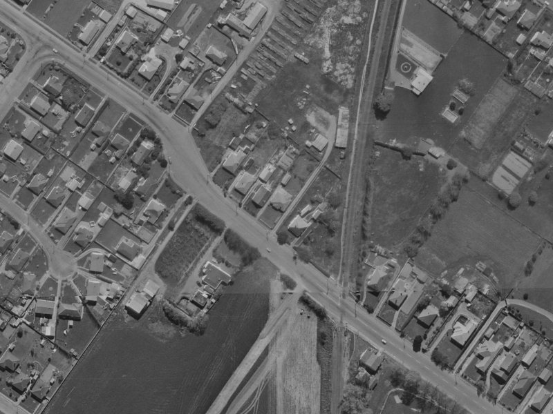 102 Sawyers Arms Road from the air, 1970-1974