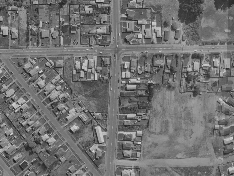 355A Bower Avenue from the air, 1970-1974